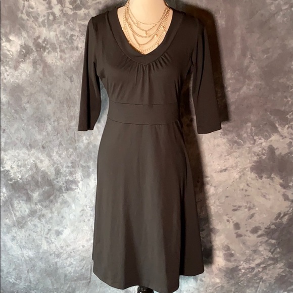 Eddie Bauer 3/4 Sleeve Dress Women size Large 🥳 Host Pick 🥳 - Picture 2 of 8